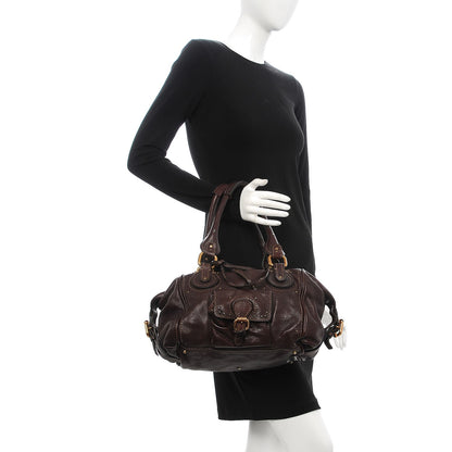 Chloe Calfskin Paddington Front Pocket Tote Chocolate 2 of 9
