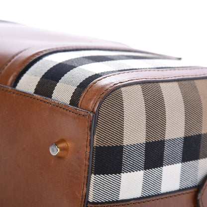Burberry House Check Medium Alchester Bowling Bag Tan 19 of 20