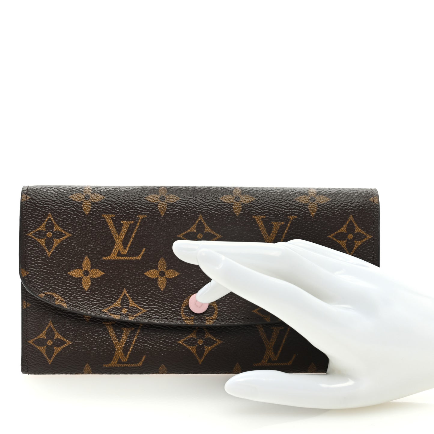 Monogram Emilie Wallet Rose Ballerine
