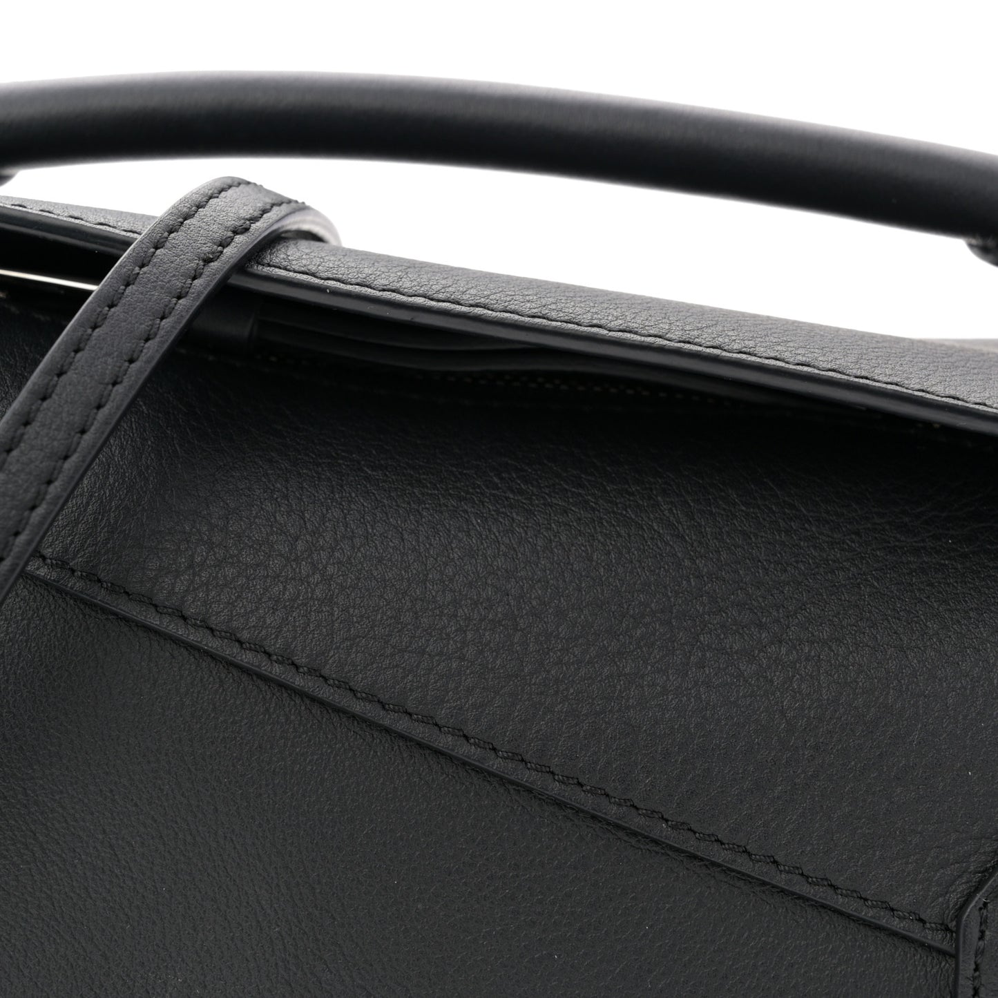 Calfskin Mini Puzzle Bag Black