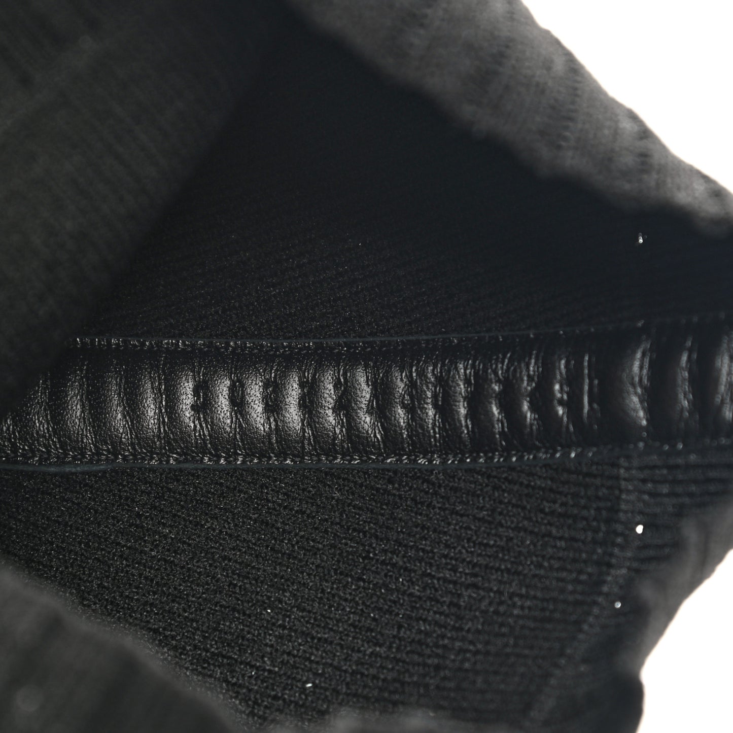 Knit Calfskin Fontaine 60 Boots 38.5 Black
