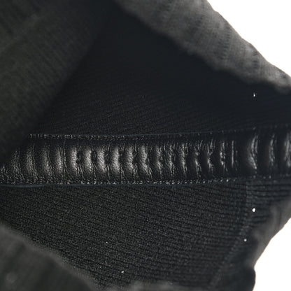 Hermes Knit Calfskin Fontaine 60 Boots 38.5 Black 7 of 8