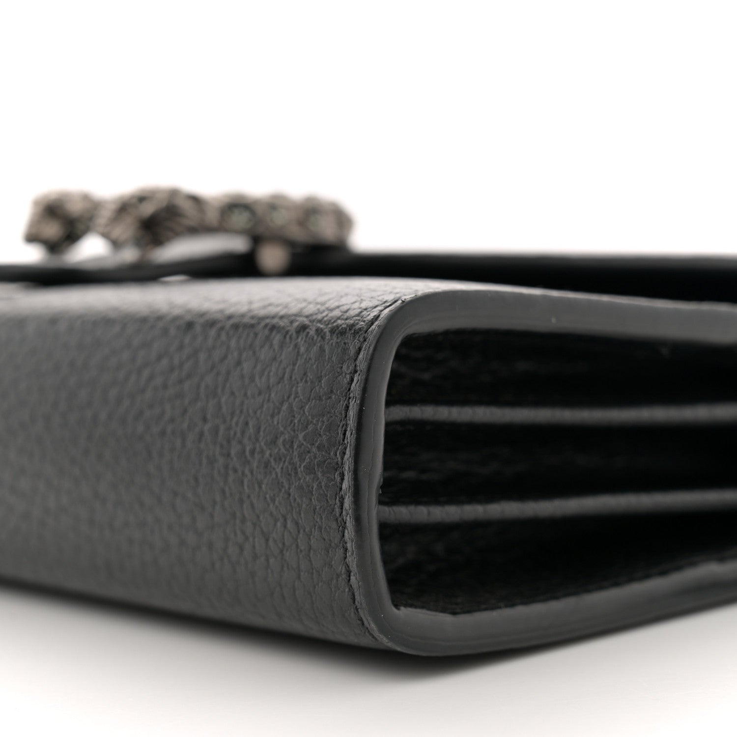 Gucci Calfskin Mini Dionysus Chain Wallet Black 10 of 11