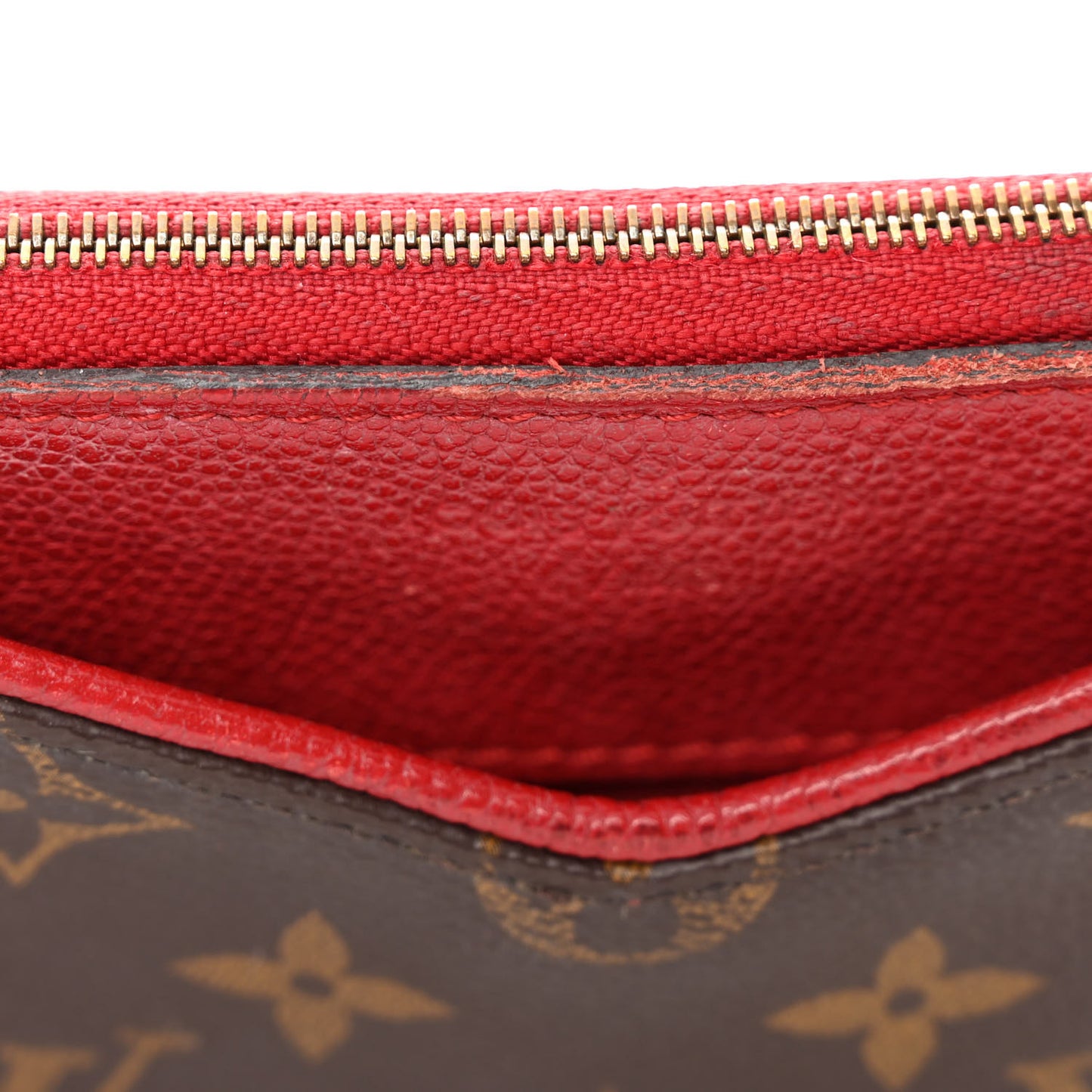 Monogram Pallas Clutch Cherry