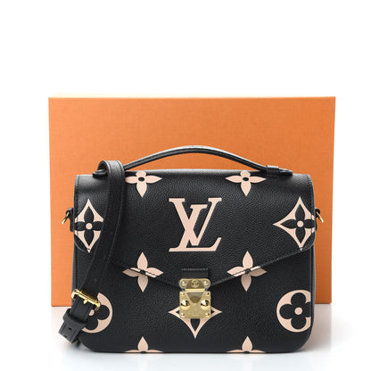 Louis Vuitton Empreinte Monogram Giant Pochette Metis Black Beige 10 of 10