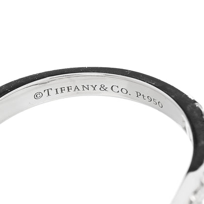 Tiffany Platinum Diamond Soleste V Band Ring 46 3.75 4 of 4