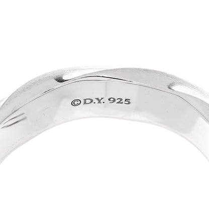 David Yurman Sterling Silver 5mm Cable Edge Band Ring 54 7 4 of 4