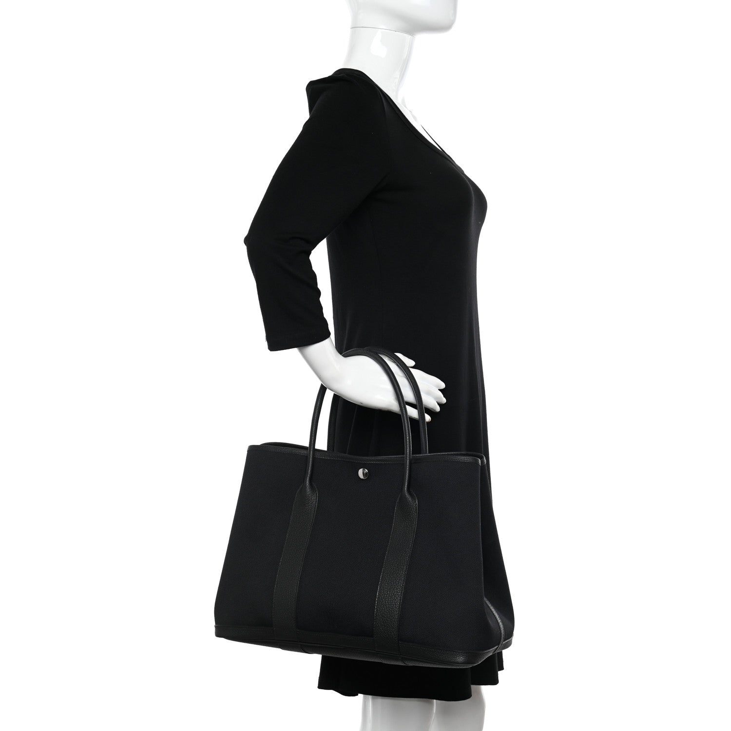 Hermes Toile Negonda Garden Party Tote 36 MM Black 2 of 11