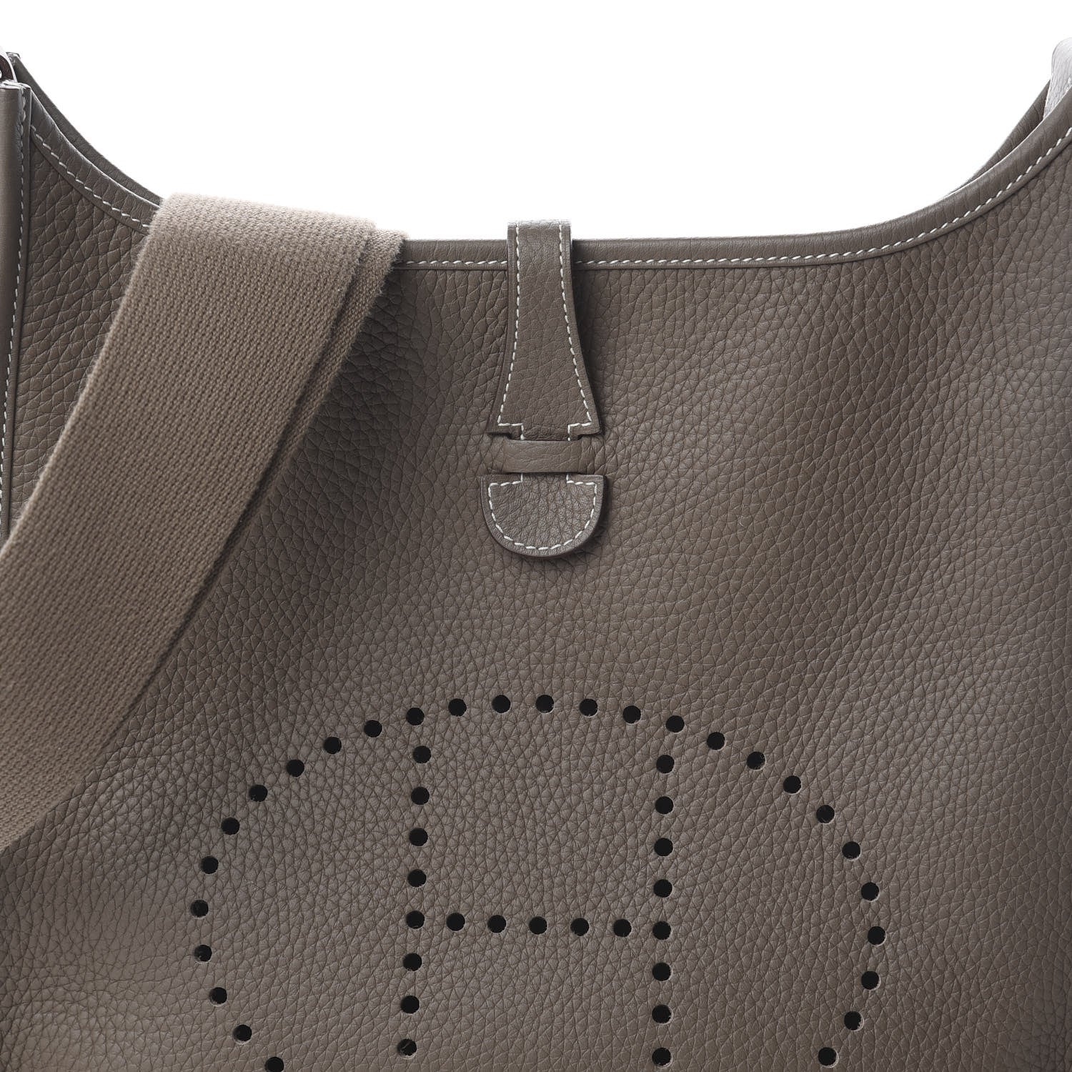 Hermes Taurillon Clemence Evelyne III PM Etoupe 8 of 8