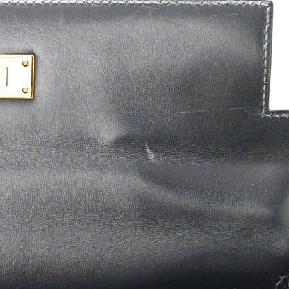 Hermes Box Kelly Retourne 28 Indigo 15 of 20