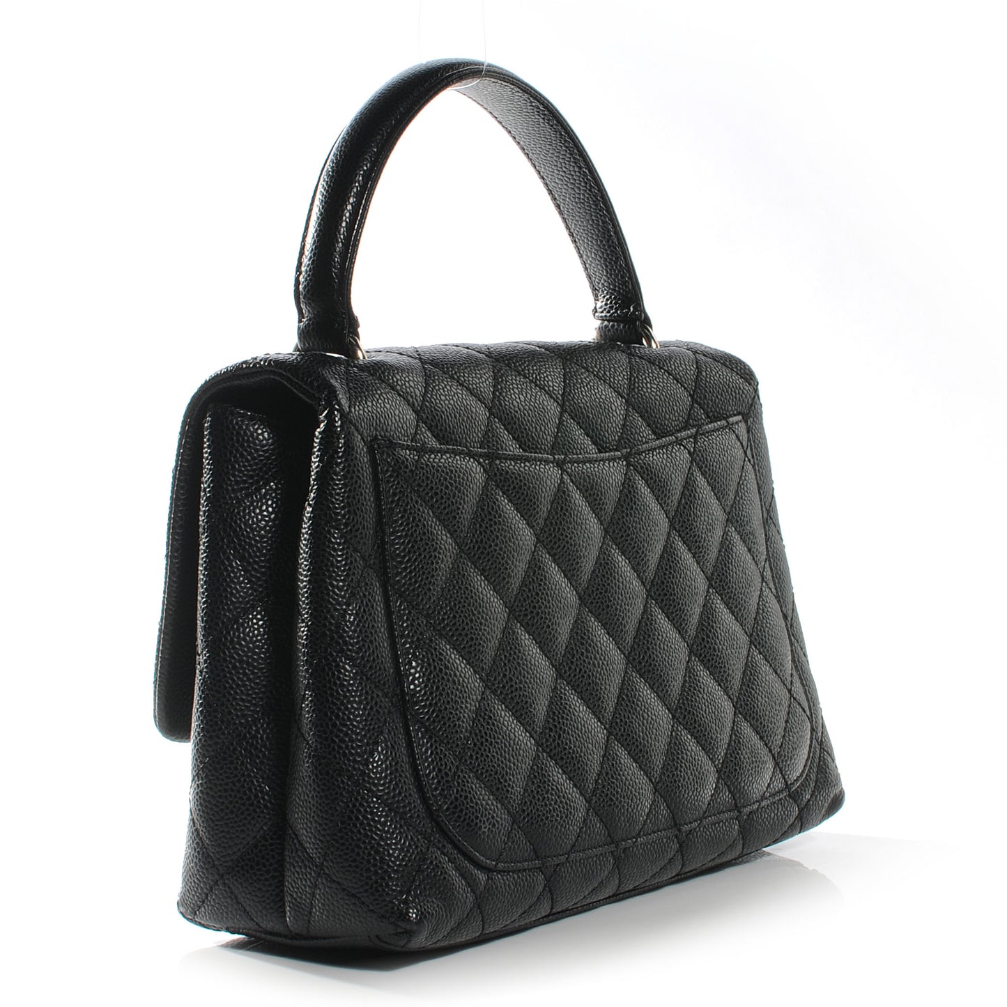 Caviar Kelly Flap Bag Black