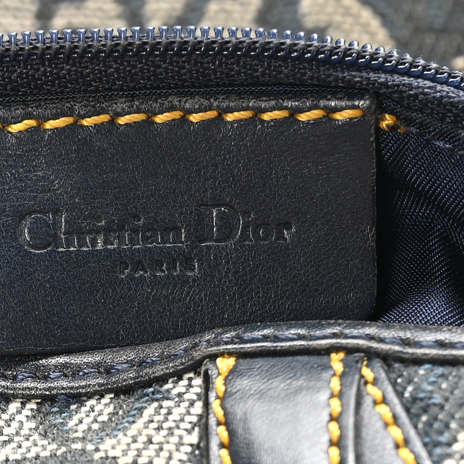 Christian Dior Monogram Saddle Bag Blue 6 of 11