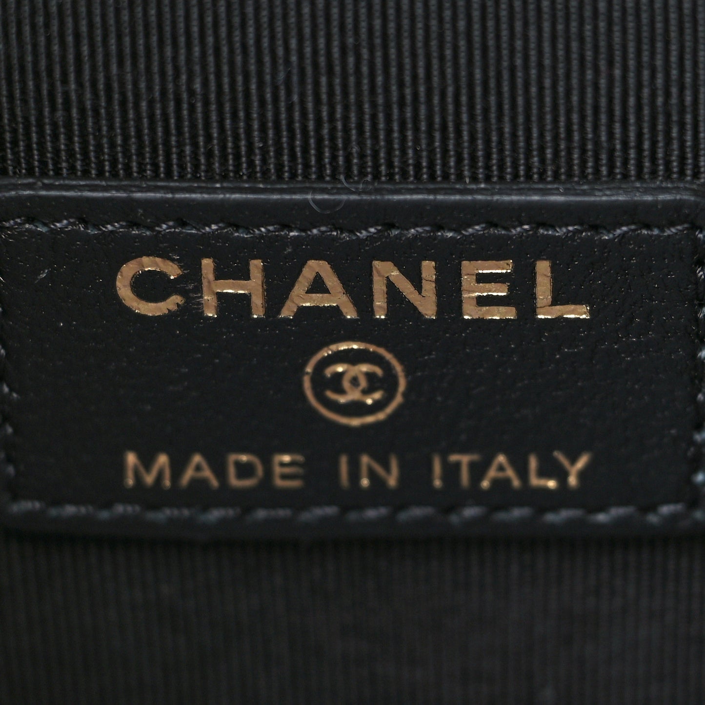 Lambskin Quilted My Chanel Lady Vanity Case With Chain Black