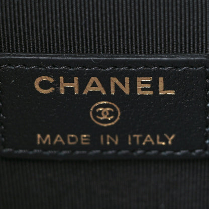 Chanel Lambskin Quilted My Chanel Lady Vanity Case With Chain Black 6 of 10