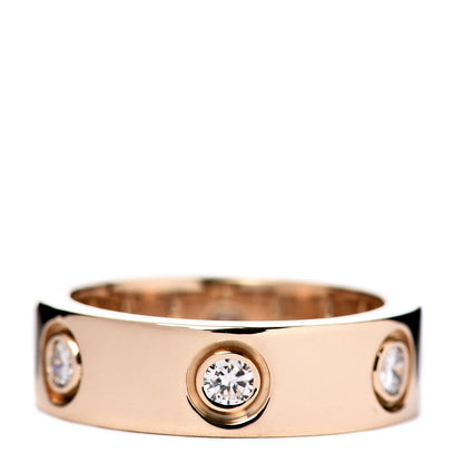 Cartier 18K Yellow Gold 6 Diamond 5.5mm LOVE Ring 49 4.75 3 of 5
