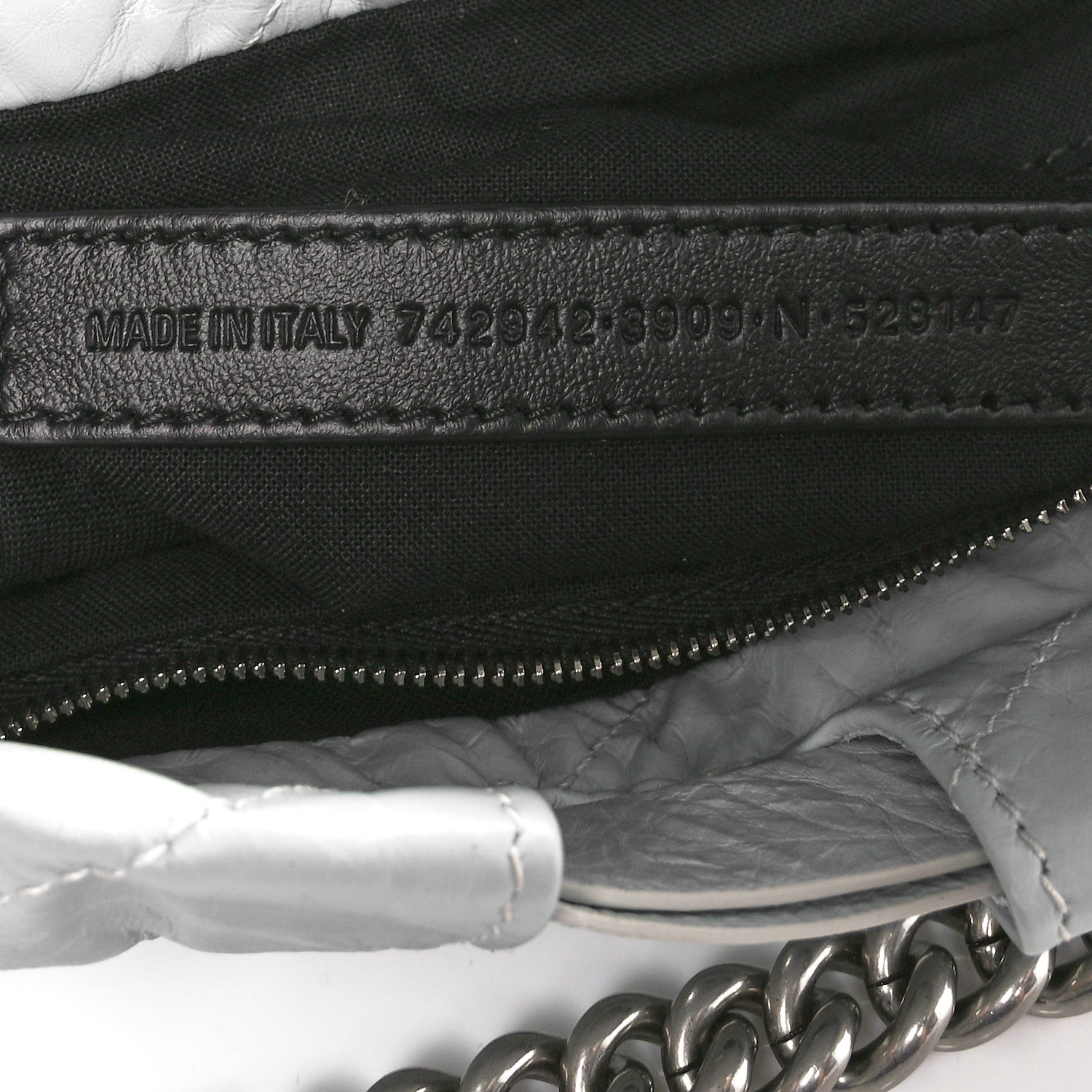 Balenciaga Crushed Calfskin Quilted Crush Small Tote Bag Light Blue 7 of 10