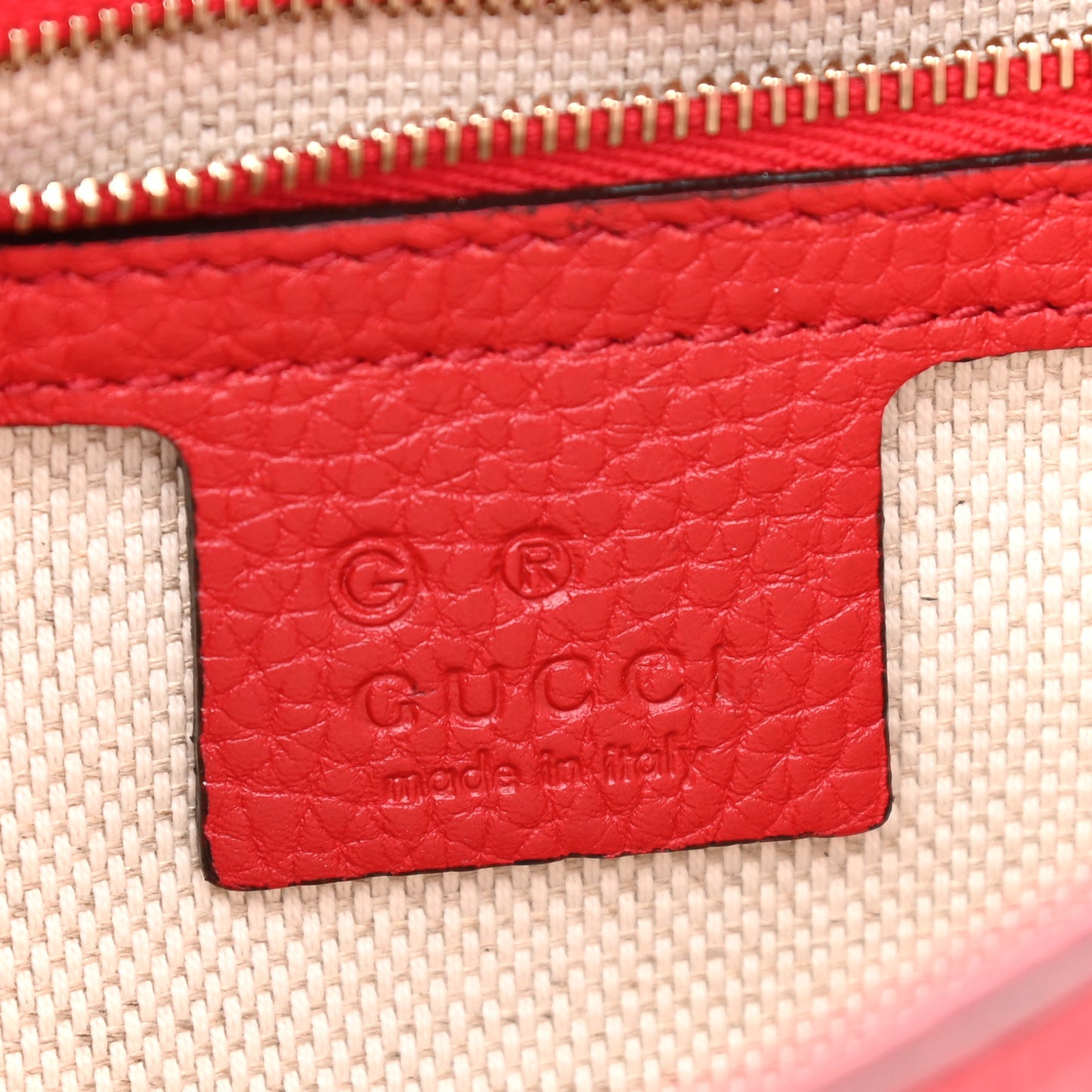 Pebbled Calfskin Medium Soho Flap Crossbody Vibrant Red