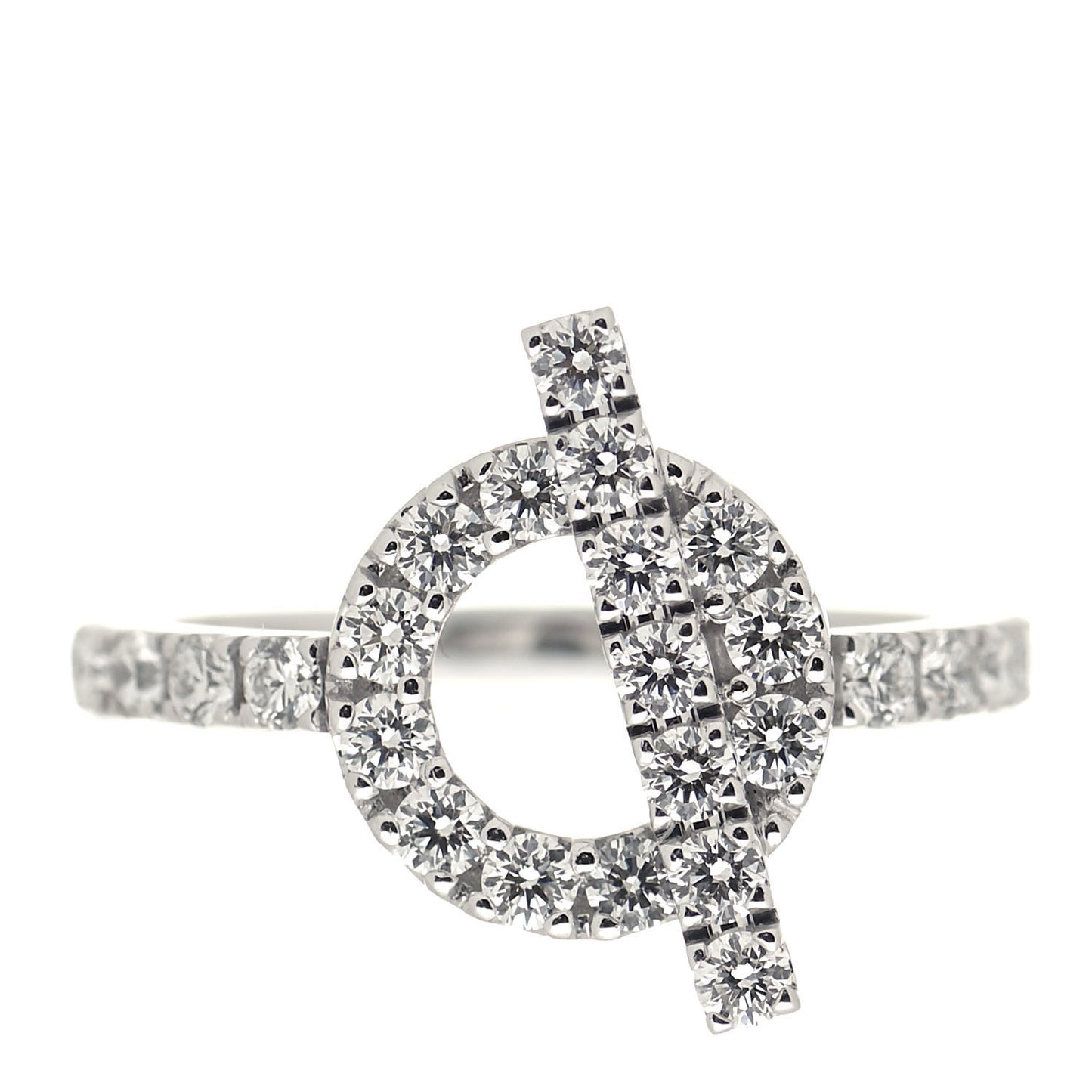 18K White Gold Diamond Finesse Ring 50 5.25
