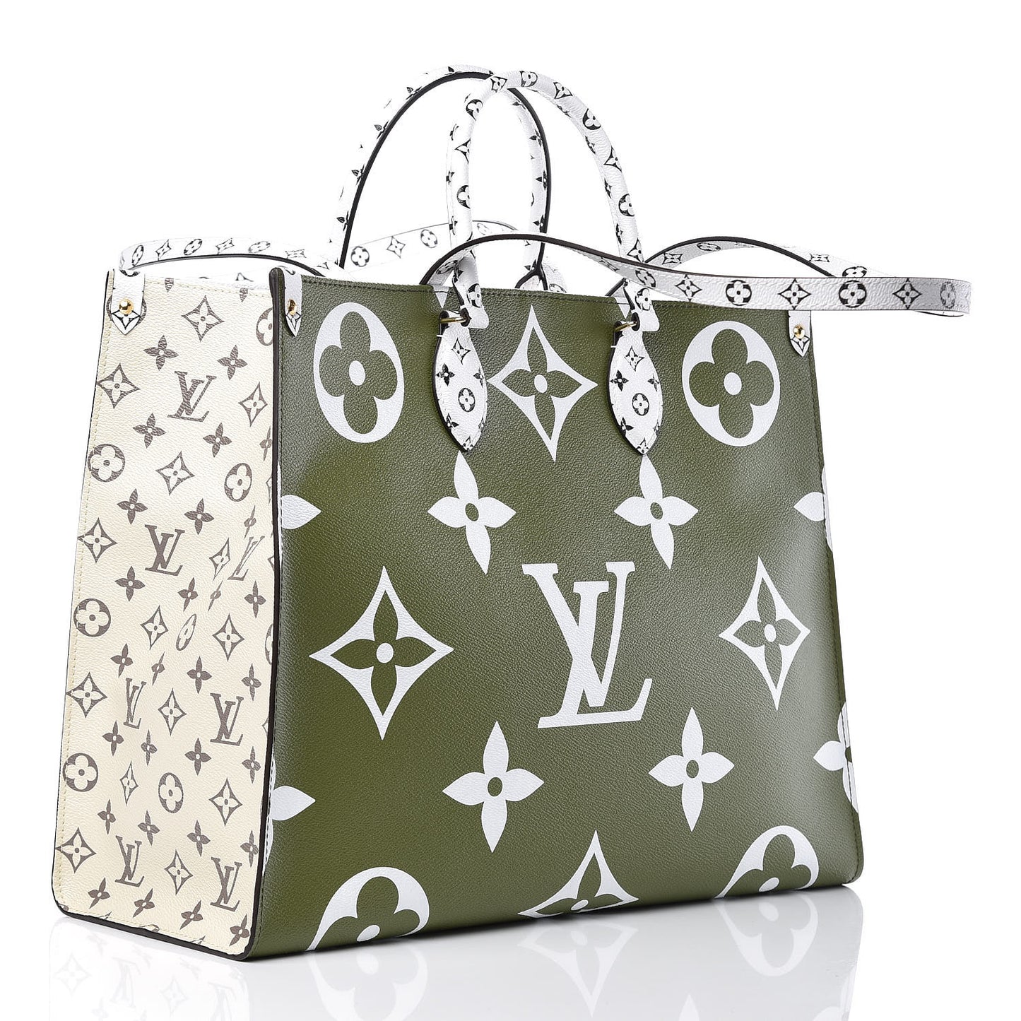 Monogram Giant Onthego GM Kaki Beige