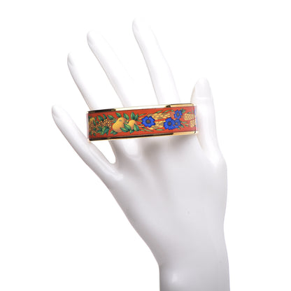 Hermes Enamel Printed Wide Bracelet 70 2 of 8