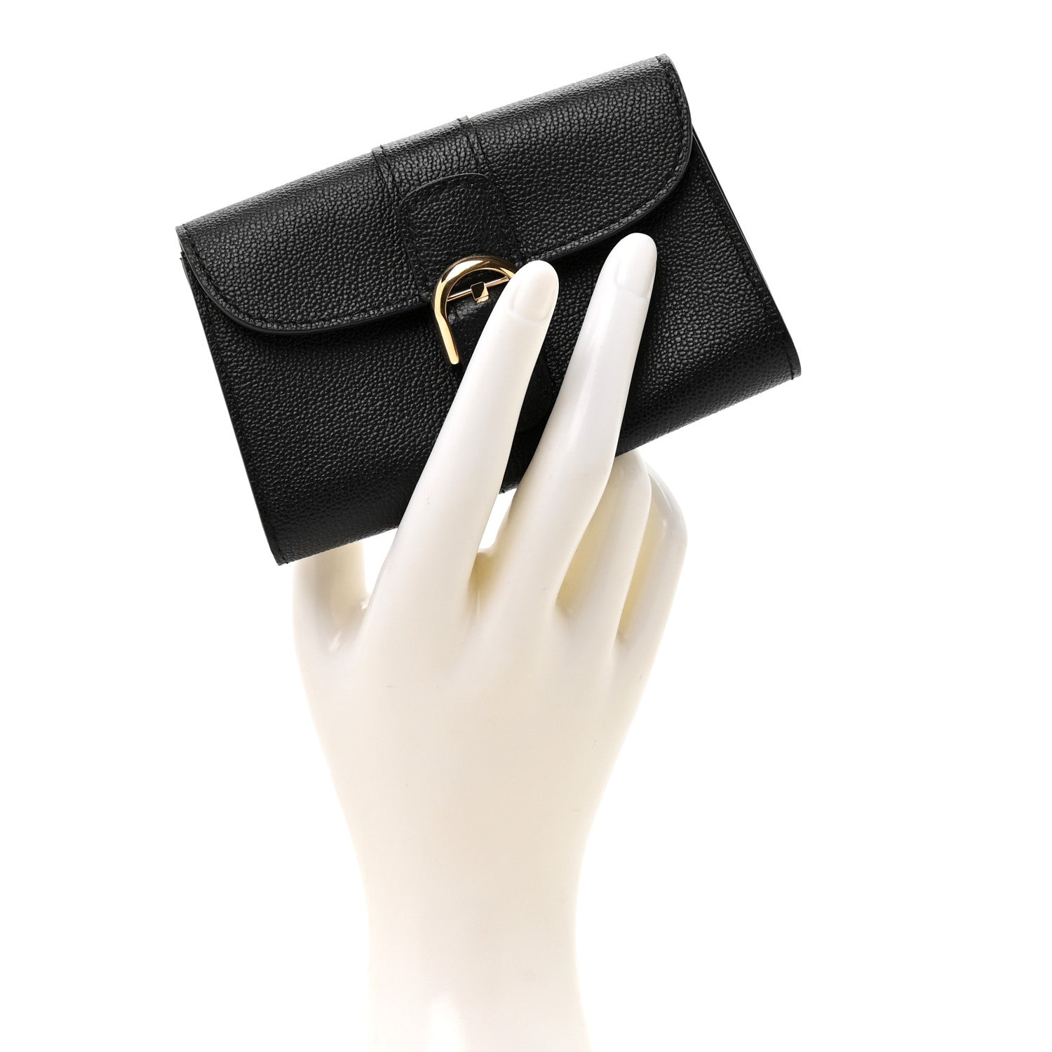 Delvaux Grained Calfskin Magic Brillant Card Holder Black 2 of 7