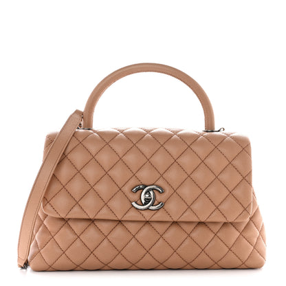 Chanel Caviar Quilted Small Coco Handle Flap Brown 1 of 10