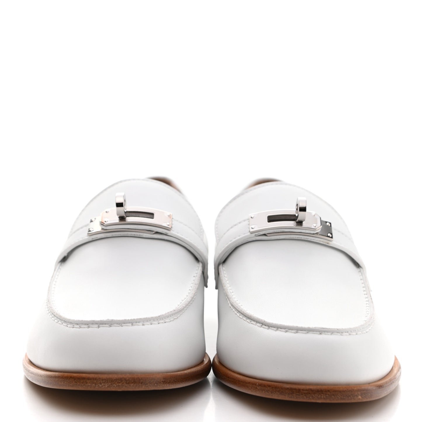 Calfskin Womens Destin Loafer 39 White