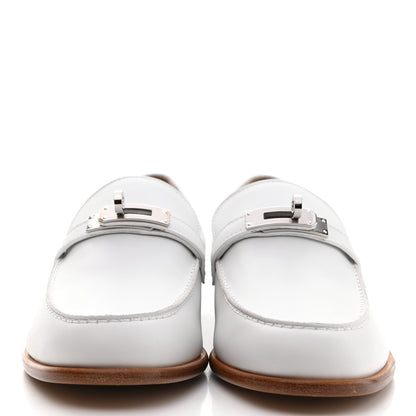 Hermes Calfskin Womens Destin Loafer 39 White 2 of 9
