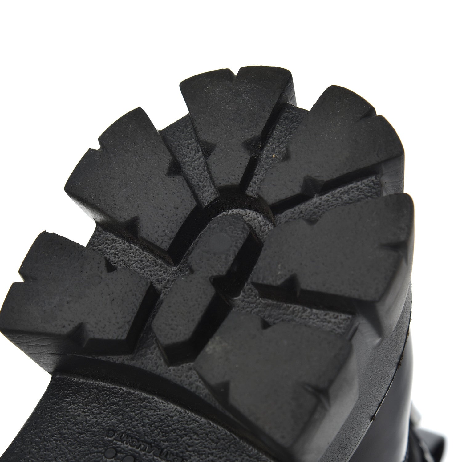 Prada Spazzolato Rois Re-Nylon Metal Triangle Logo Mens Monolith Pouch Pocket 60mm Combat Boots 8.5 Black 14 of 16