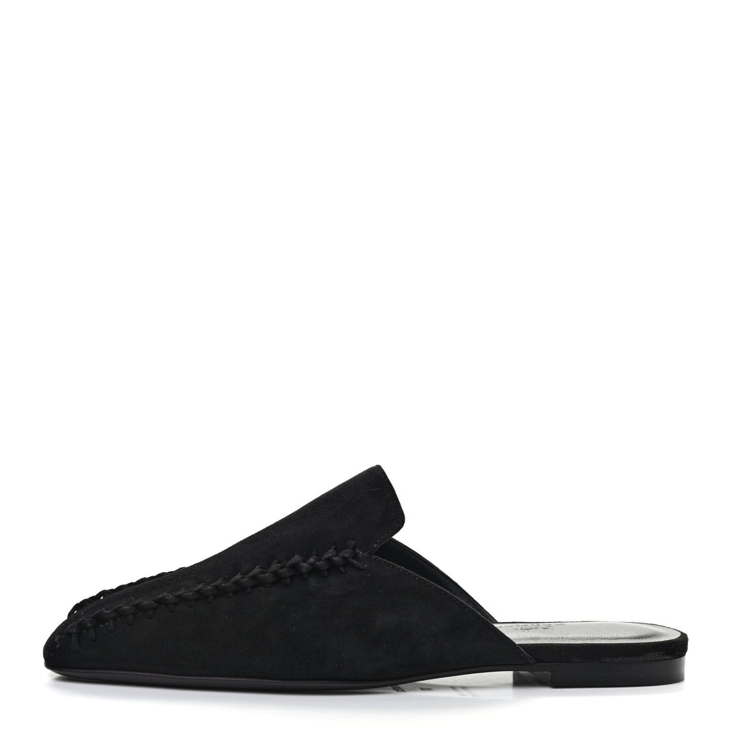 Suede Goatskin Declic Mules 37 Black