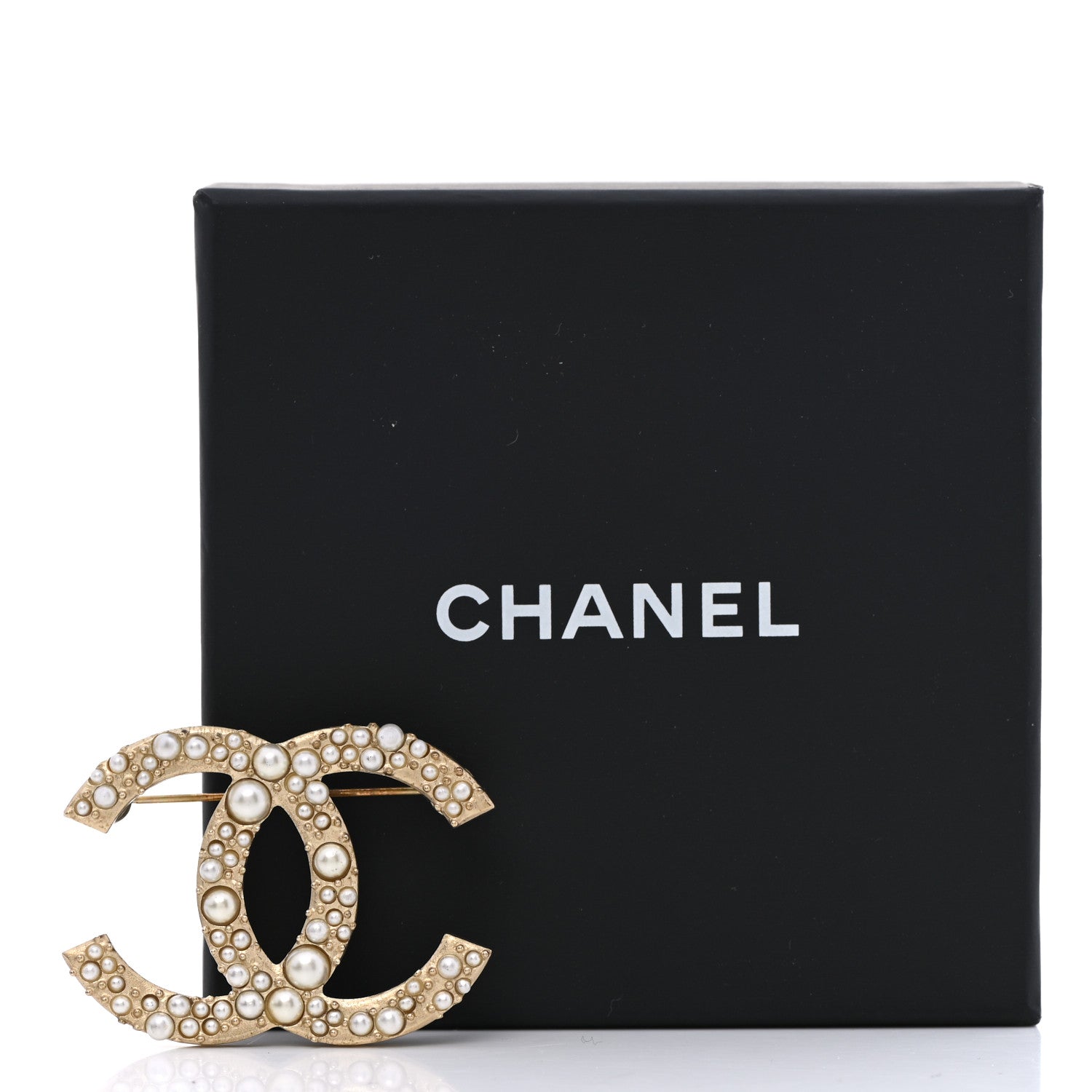 Chanel Pearl CC Brooch Gold 6 of 6