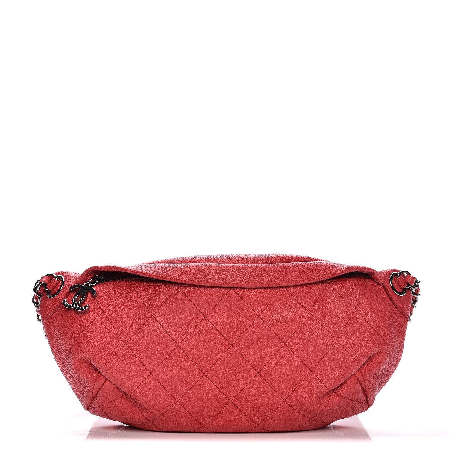 Chanel Caviar Quilted Zip and Carry Waist Bag Fanny Pack Pink 1 of 7