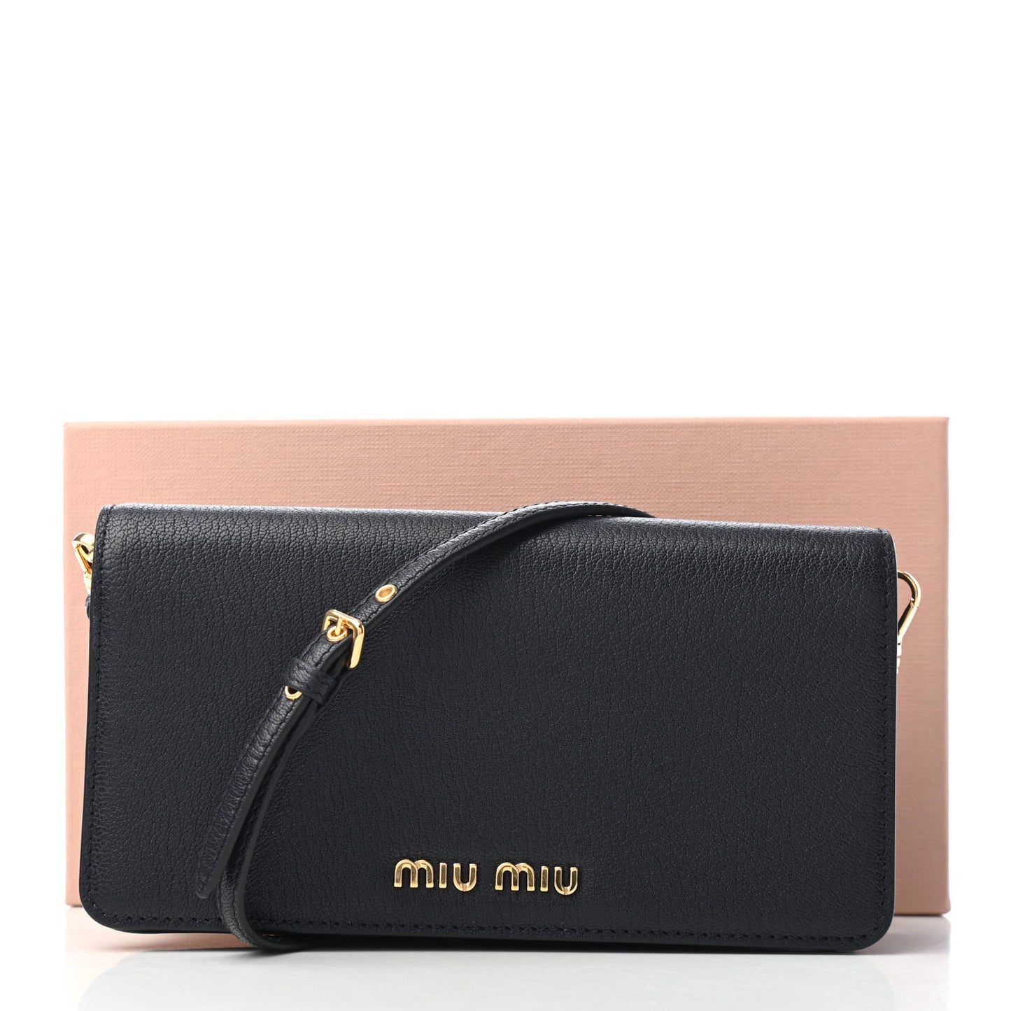 Goatskin Madras Crossbody Black