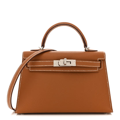 Hermes Epsom Mini Kelly Sellier 20 Gold 1 of 10