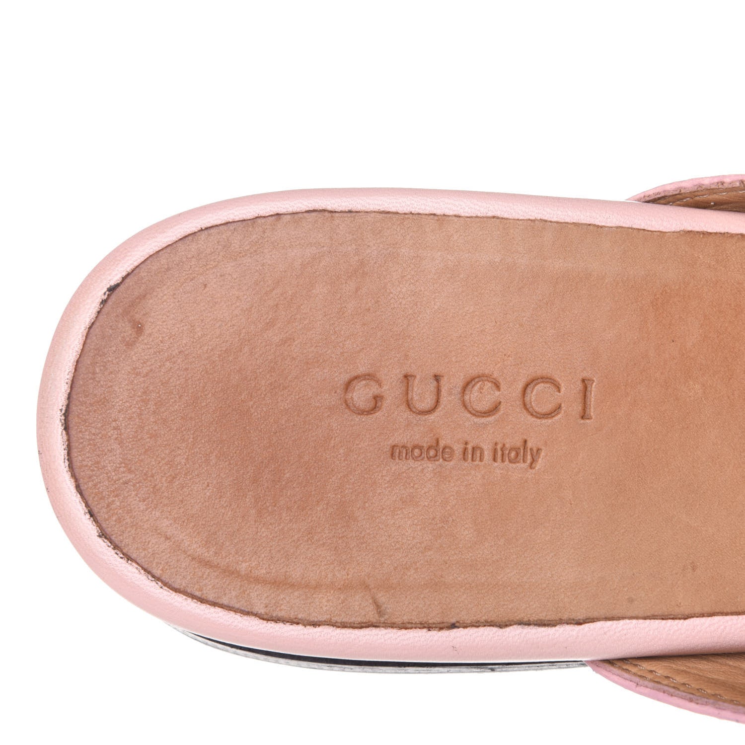 Gucci Malaga Kid Womens Princetown Slippers 38 Perfect Pink 9 of 12