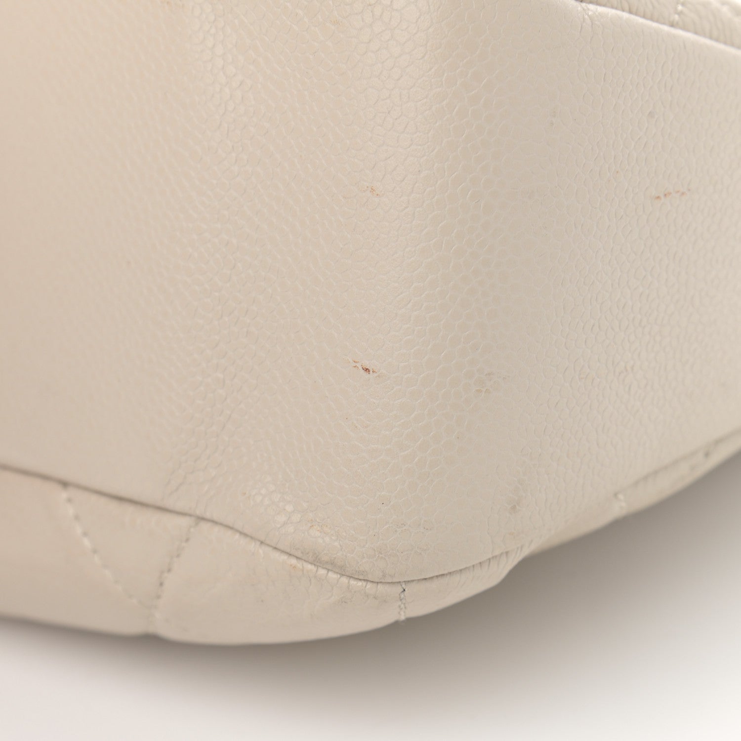 Chanel Caviar Quilted Timeless CC Soft Tote Off White 7 of 16