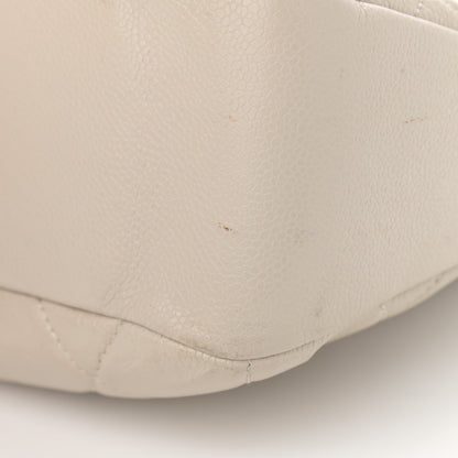 Chanel Caviar Quilted Timeless CC Soft Tote Off White 7 of 16