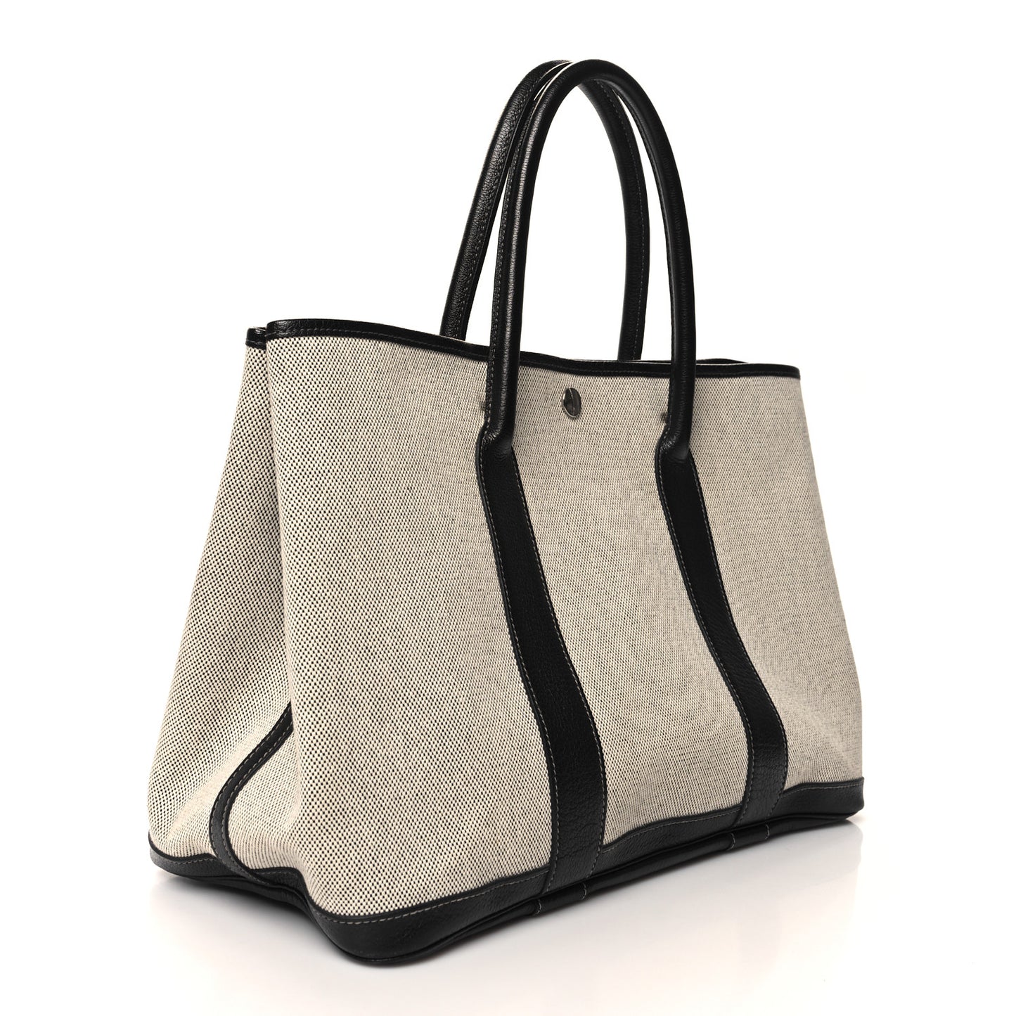 Toile Negonda Garden Party 36 MM Tote Black Ecru