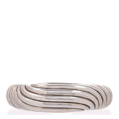 David Yurman Sterling Silver 20mm Sculpted Cable Cuff 1 of 4