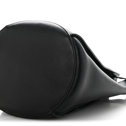 Celine Supple Grained Calfskin Long Strap Big Bag Bucket Black 10 of 14