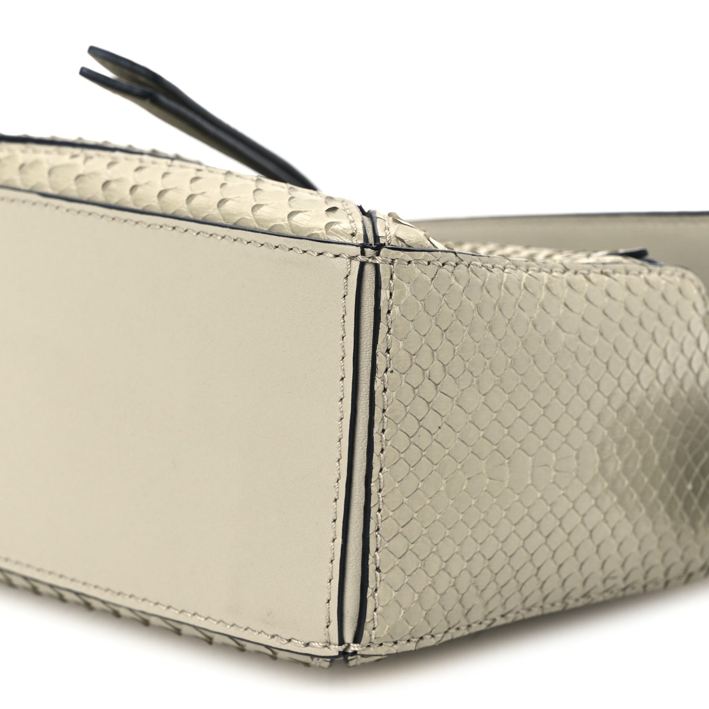 Snakeskin Mini Puzzle Bag Marble Green