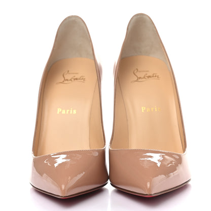 Christian Louboutin Patent Pigalle Follies 100 Pumps 39.5 Nude 2 of 7