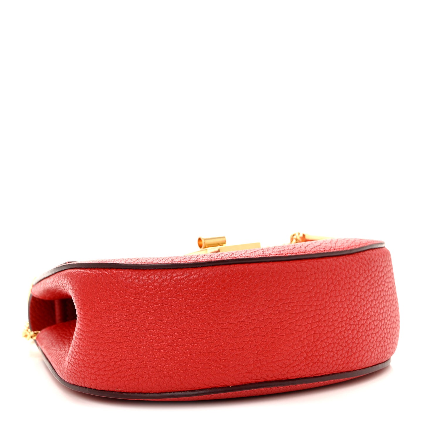 Grained Lambskin Mini Drew Shoulder Bag Plaid Red