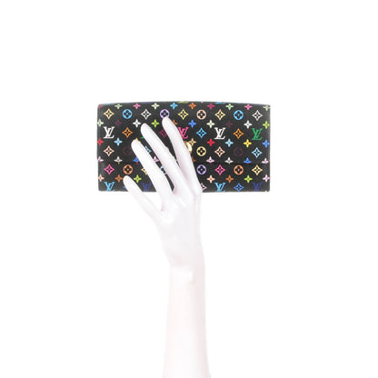 Louis Vuitton Monogram Multicolor Sarah Wallet Black Violet 2 of 7