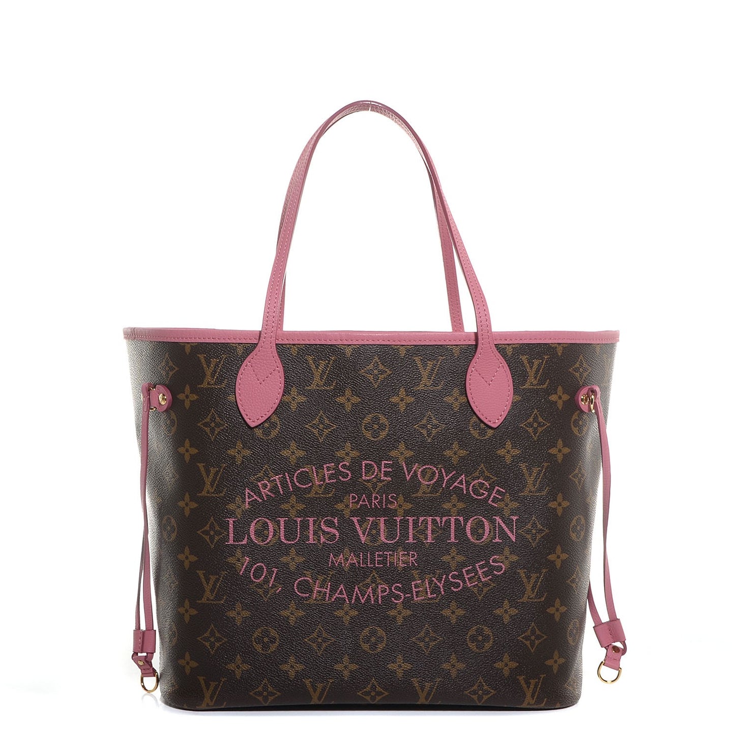 Monogram Articles de Voyage Ikat Neverfull MM Rose Velours