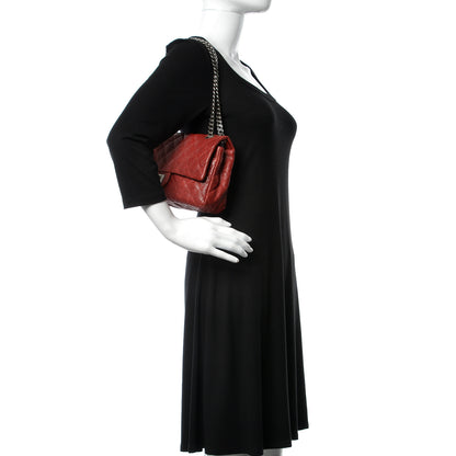 Chanel Washed Caviar Quilted 2.55 Reissue 225 Bijoux Chain Flap Red 2 of 10