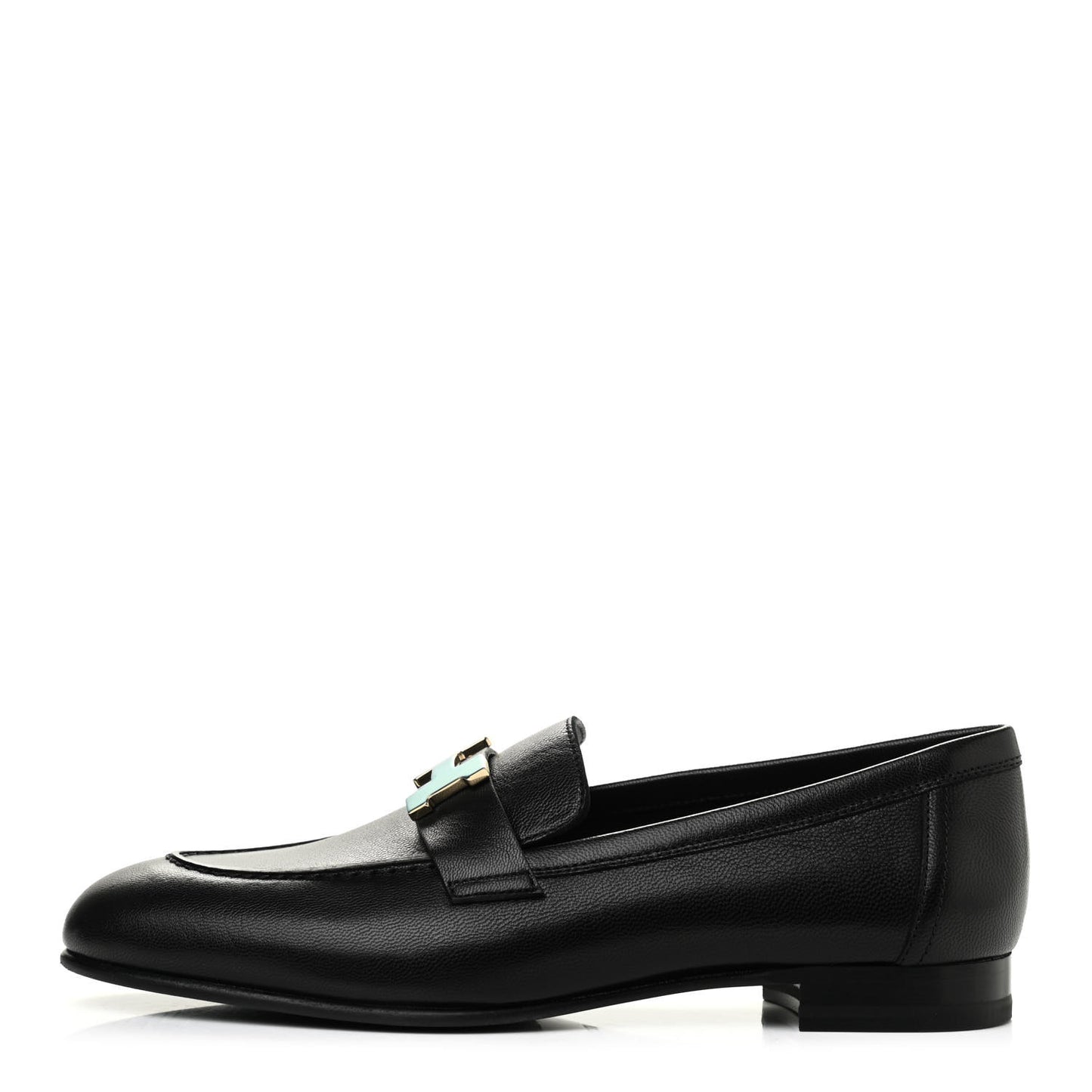 Goatskin Womens Paris Loafers 37 Black
