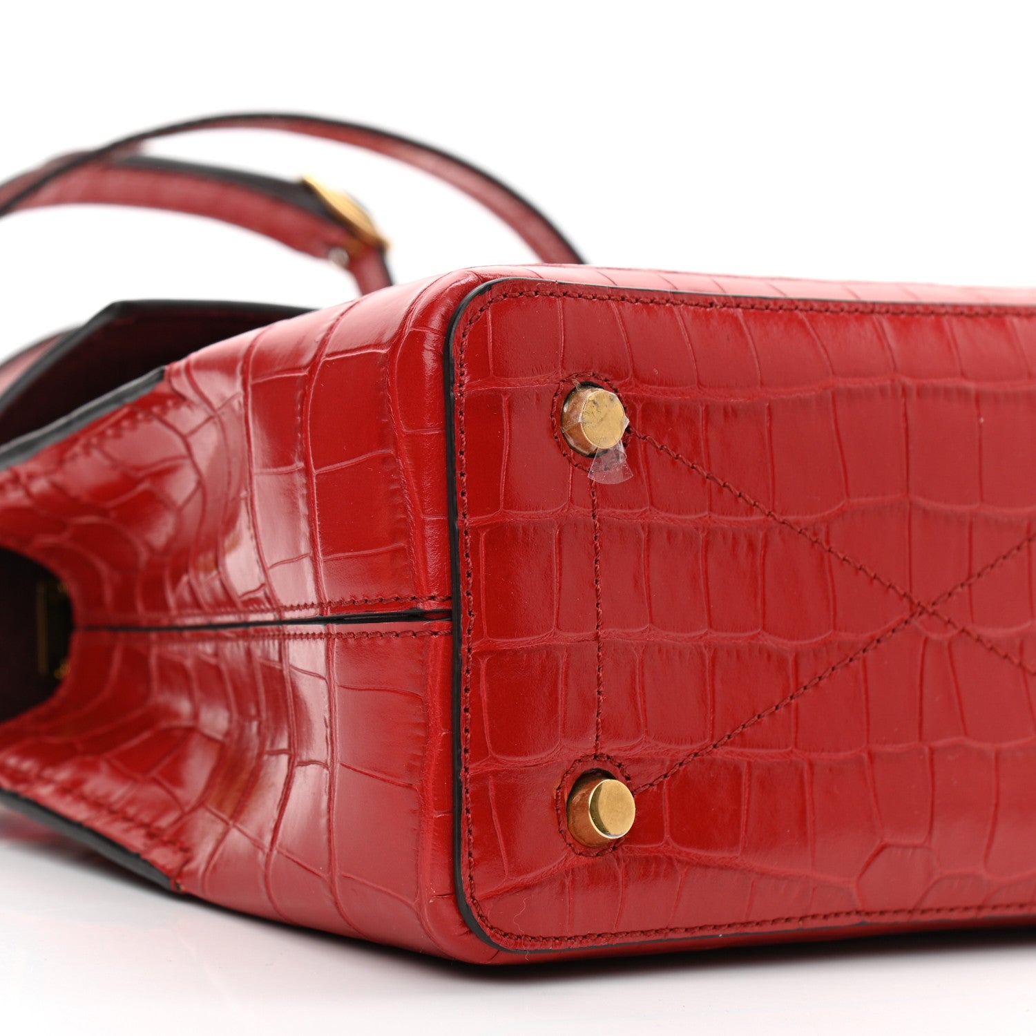 Mulberry Shiny Croc Calfskin Embossed Small Seaton 8 of 9