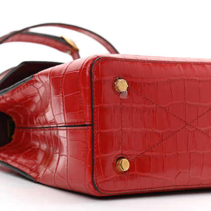 Mulberry Shiny Croc Calfskin Embossed Small Seaton 8 of 9