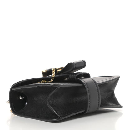 Chloe Shiny Goatskin Calfskin Mini Aby Chain Shoulder Bag Black 4 of 12